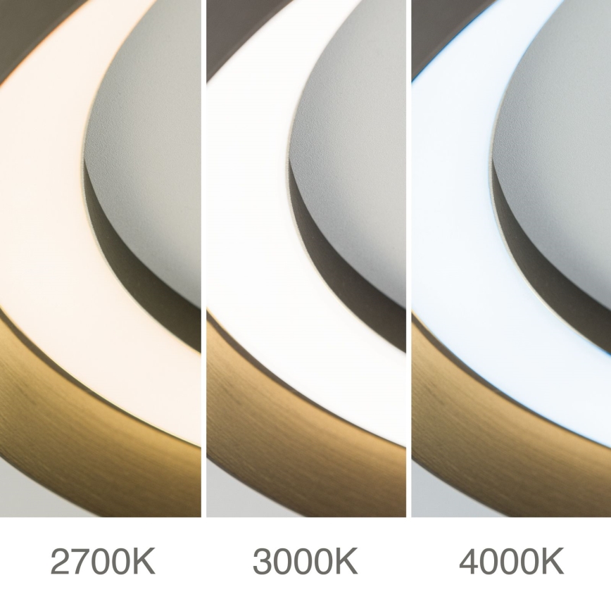 Luminária de teto LED dimmerizável MANTA LED/38W/230V 2700/3000/4000K diâmetro 45 cm marrom