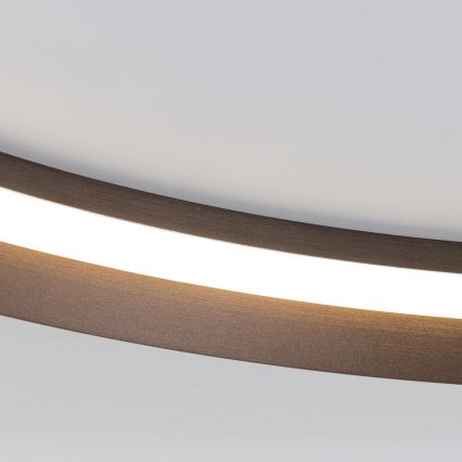 Luminária de teto LED dimmerizável MANTA LED/38W/230V 2700/3000/4000K diâmetro 45 cm marrom