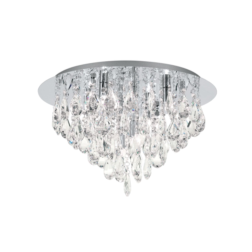 Iluminação de teto em cristal CELESTE 6xG9/40W/230V diâmetro 45 cm cromado brilhante