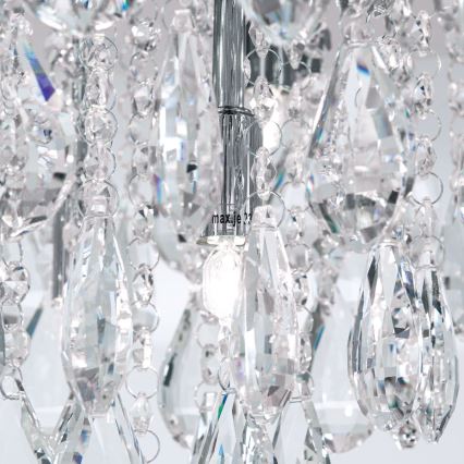 Iluminação de teto em cristal CELESTE 6xG9/40W/230V diâmetro 45 cm cromado brilhante