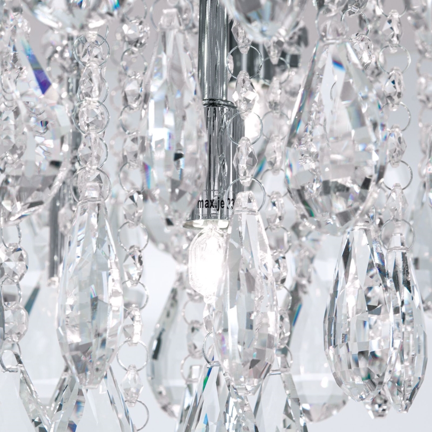 Iluminação de teto em cristal CELESTE 6xG9/40W/230V diâmetro 45 cm cromado brilhante