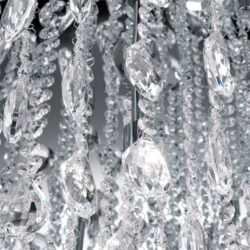 Iluminação de teto em cristal CELESTE 12xG9/40W/230V diâmetro 75 cm cromado brilhante