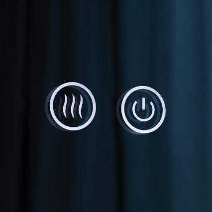 Espelho de parede aquecido para casa de banho com iluminação LED FOCUS LED/30W/230V 3000/4200/6000K Ø 100 cm IP44