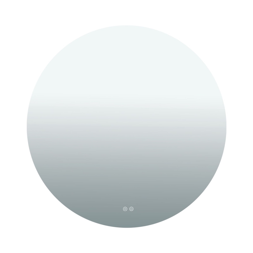 Espelho de parede aquecido para casa de banho com retroiluminação FOCUS LED/27W/230V 3000/4200/6000K diâmetro 80 cm IP44