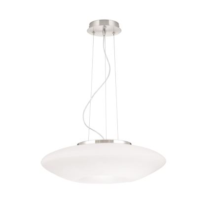 Candeeiro suspenso BLANC 2xE27/60W/230V diâmetro 49 cm cromado mate