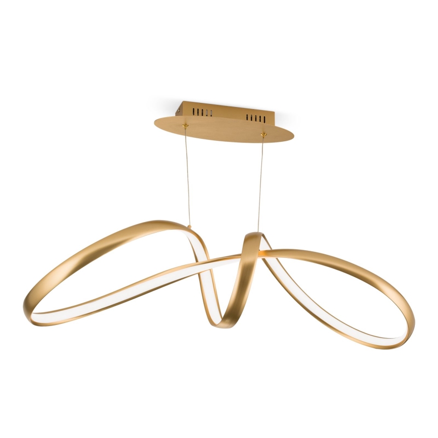 Lustre LED dimmerizável em cabo CIRCUS LED/36W/230V dourado