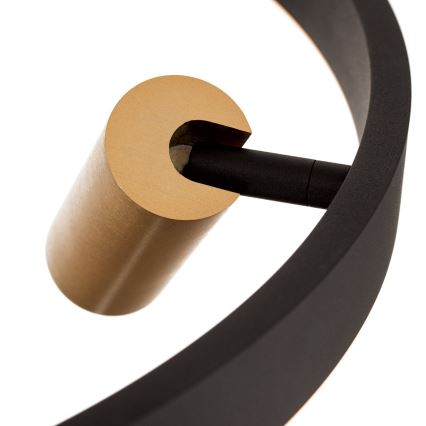 Lustre LED dimmerizável em cabo BERLIN LED/50W/230V preto/dourado