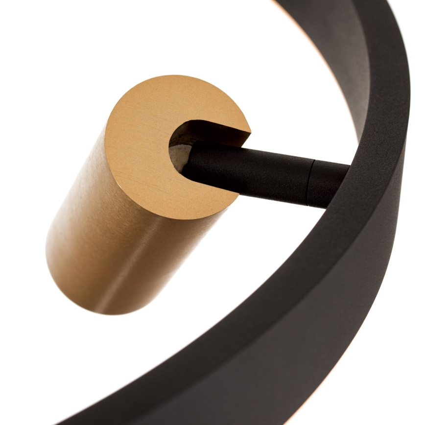 Lustre LED dimmerizável em cabo BERLIN LED/50W/230V preto/dourado