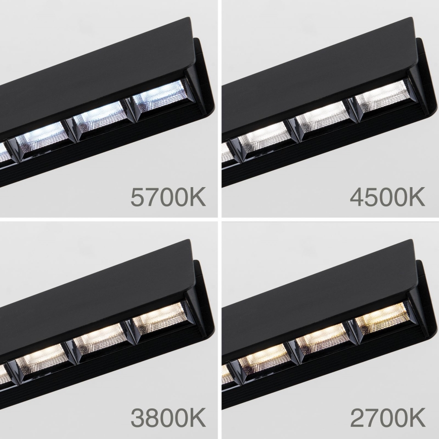 Lustre LED dimmerizável em cabo TARA LED/44W/230V 2700/3800/4500/5700K preto