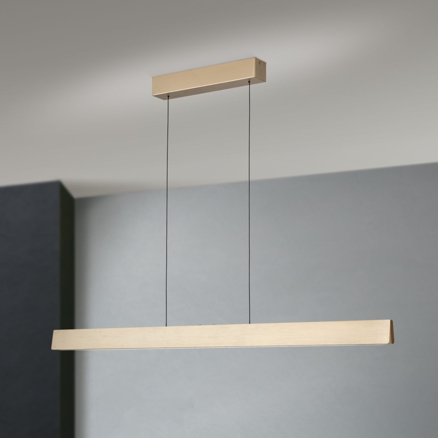 Lustre LED regulável em cabo TARA LED/44W/230V 2700/3800/4500/5700K dourado