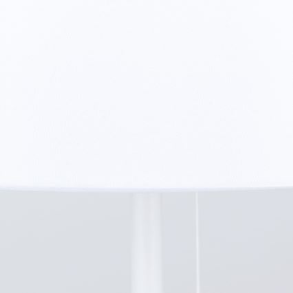 Candeeiro de mesa com porta USB LUDWIG 1xE27/40W/230V 50 cm branco