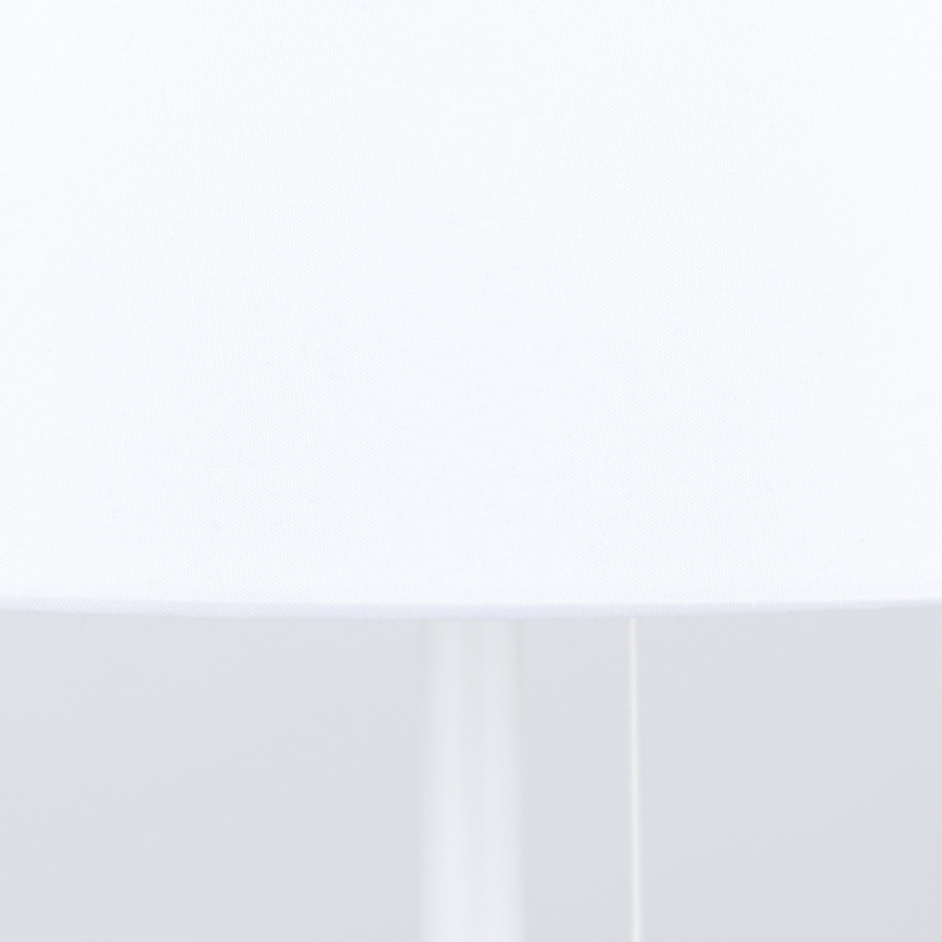 Candeeiro de mesa com porta USB LUDWIG 1xE27/40W/230V 50 cm branco