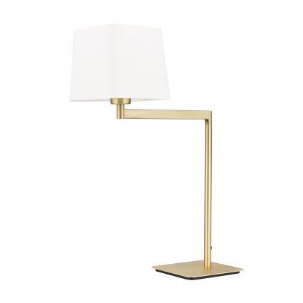 Candeeiro de mesa CARLTON 1xE27/40W/230V branco/dourado