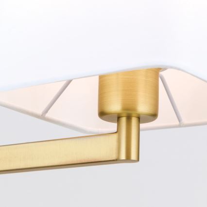 Candeeiro de mesa CARLTON 1xE27/40W/230V branco/dourado