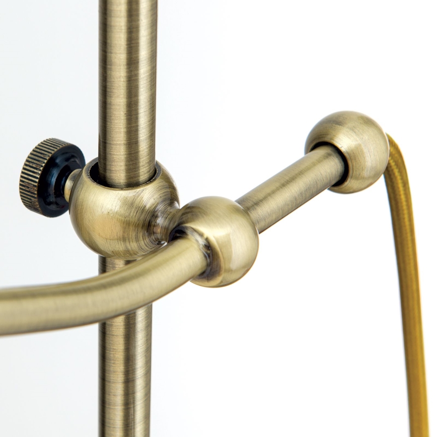 Candeeiro de mesa OLD LAMP 1xE27/40W/230V 65 cm branco/latão