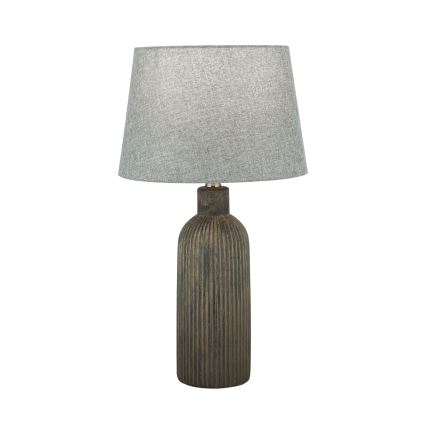 Candeeiro de mesa ORCHID 1xE27/40W/230V cerâmica castanho/cinzento