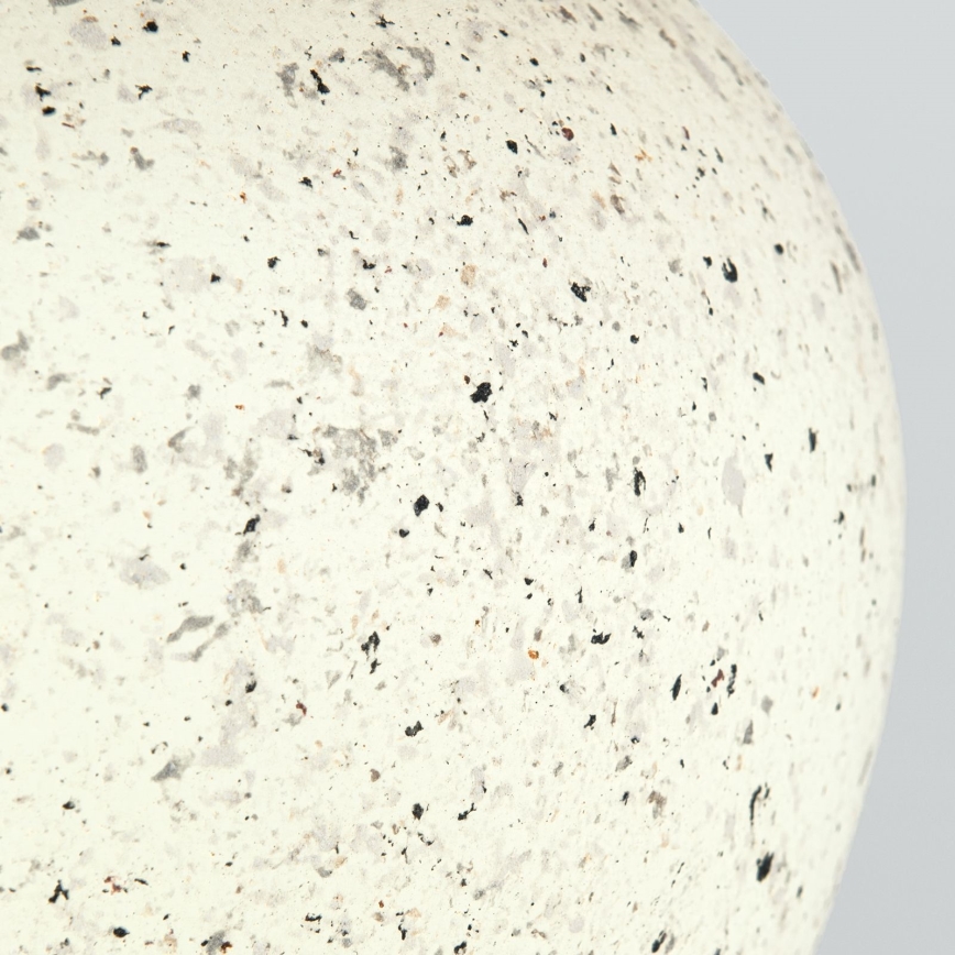 Candeeiro de mesa MASAI 1xE27/40W/230V cerâmica castanho/bege