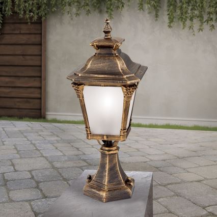 Candeeiro para exterior AIKO 1xE27/60W/230V, 59 cm, IP23, bronze/pátina