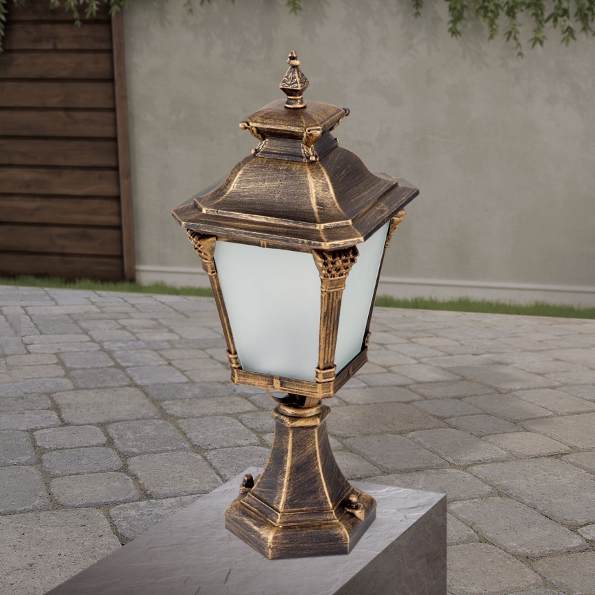 Candeeiro para exterior AIKO 1xE27/60W/230V, 59 cm, IP23, bronze/pátina