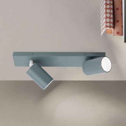 Luminária de focos PENN 2xGU10/13W/230V cinza