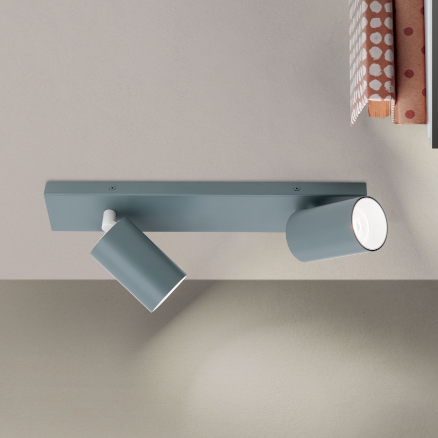 Luminária de focos PENN 2xGU10/13W/230V cinza