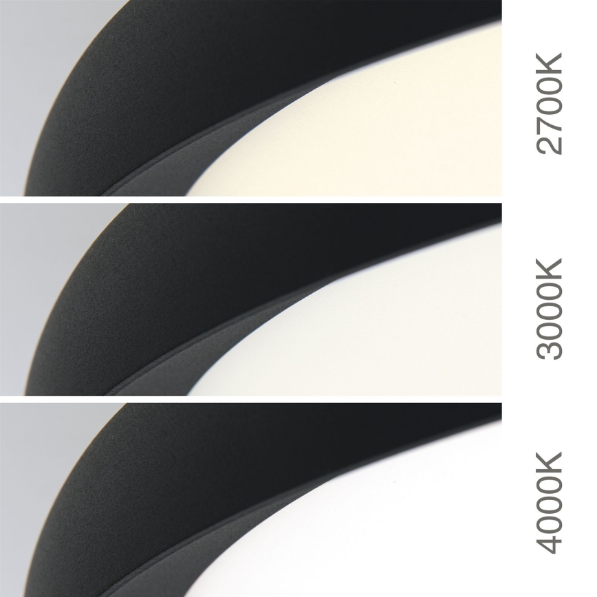 Candeeiro de teto LED KANT LED/50W/230V 2700/3200/4000K Ø 60 cm preto