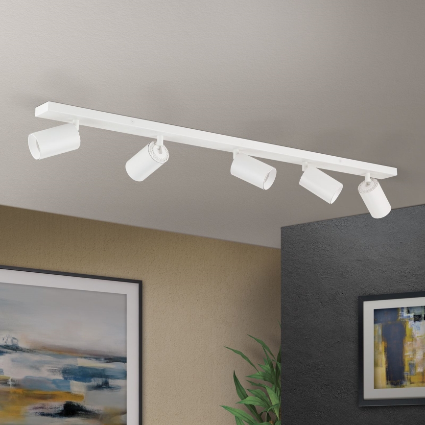 Candeeiro de focos SEAN 5xGU10/13W/230V branco