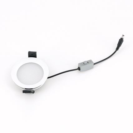 Luminária LED dimerizável de embutir para casa de banho OFFICE LED/10W/230V 3000/4000/6000K Ø 9,5 cm UGR19 IP44 branca