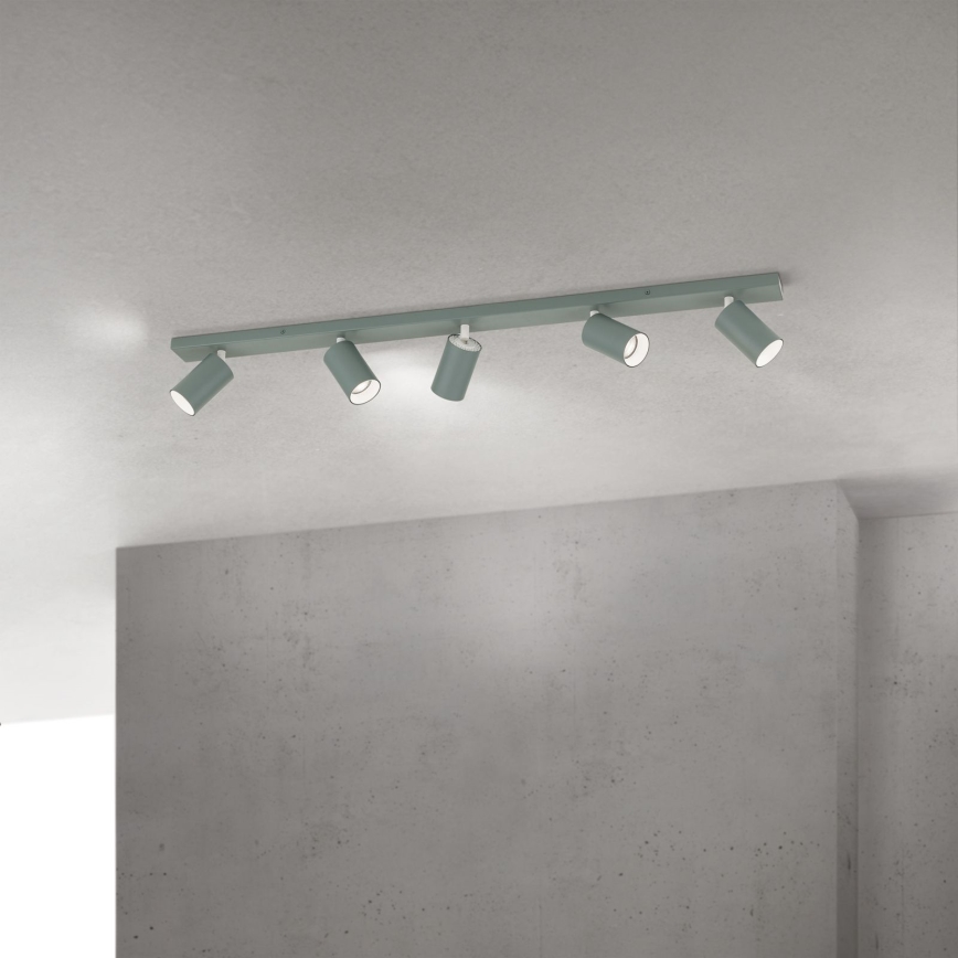 Luminária spot PENN 5xGU10/13W/230V cinza