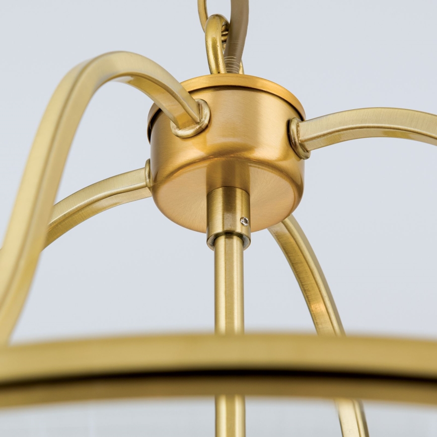 Lustre suspenso com corrente BRUNO 6xE14/40W/230V, Ø 43 cm, dourado