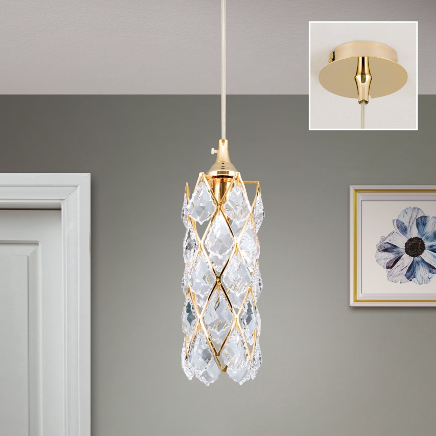 Lustre suspenso por cabo RITA 1xG9/40W/230V dourado