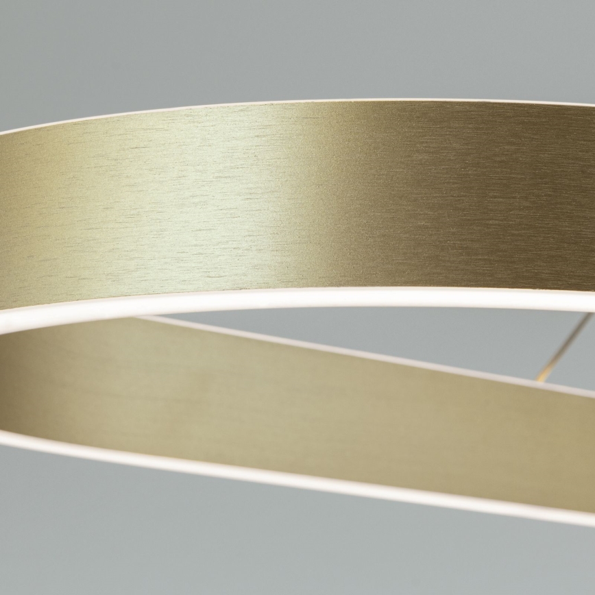 Lustre LED suspenso por cabo CARRARA LED/80W/230V 2700/3000/4000K dourado