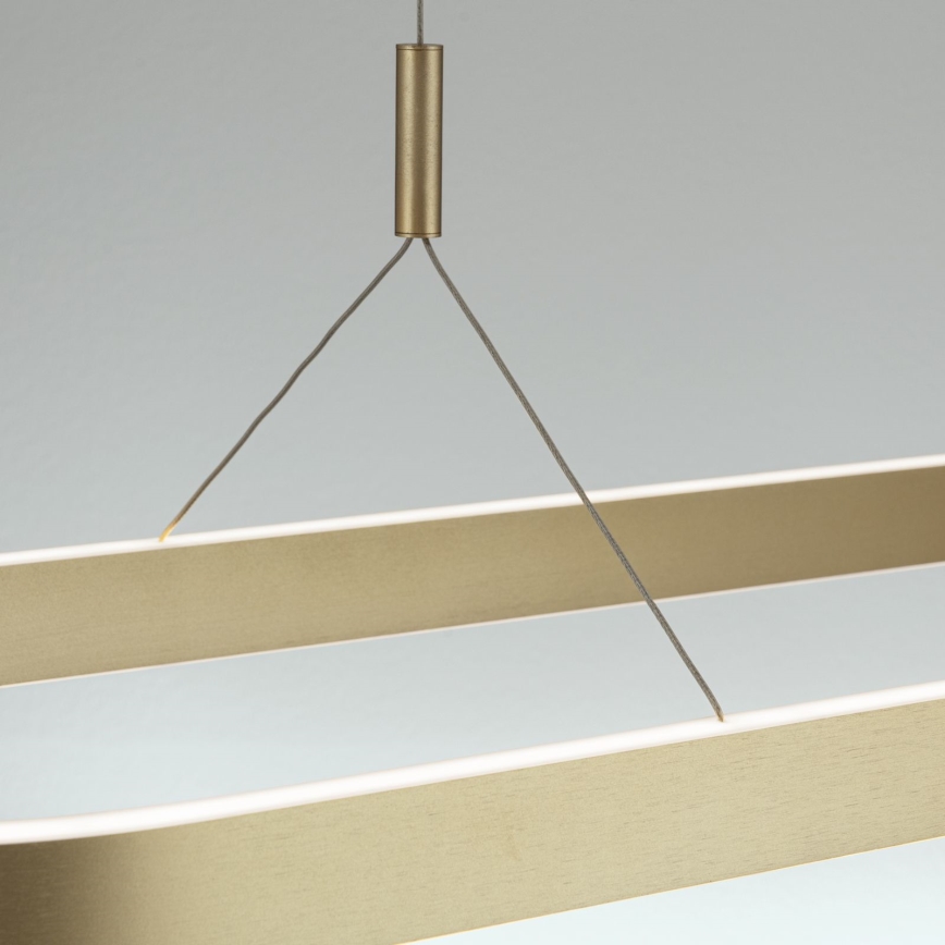 Lustre LED suspenso por cabo CARRARA LED/80W/230V 2700/3000/4000K dourado