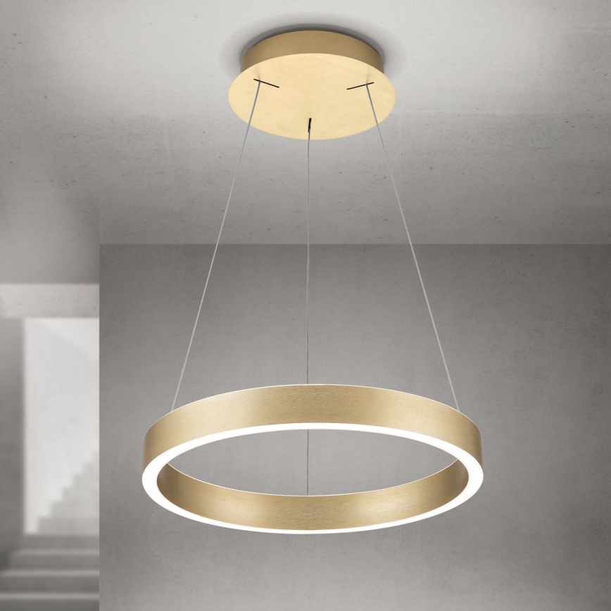 Lustre pendente dimerizável em cabo KOLK LED/40W/230V 2700/3000/4000K Ø 40 cm dourado