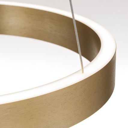 Lustre pendente dimerizável em cabo KOLK LED/40W/230V 2700/3000/4000K Ø 40 cm dourado