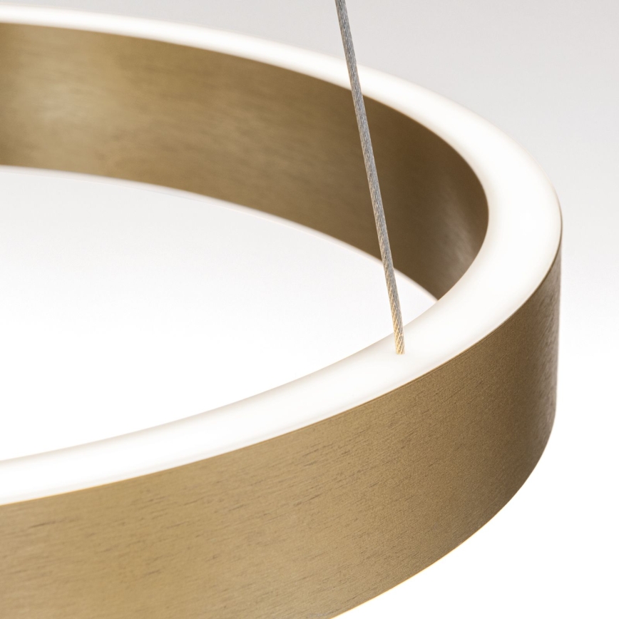 Lustre pendente dimerizável em cabo KOLK LED/40W/230V 2700/3000/4000K Ø 40 cm dourado