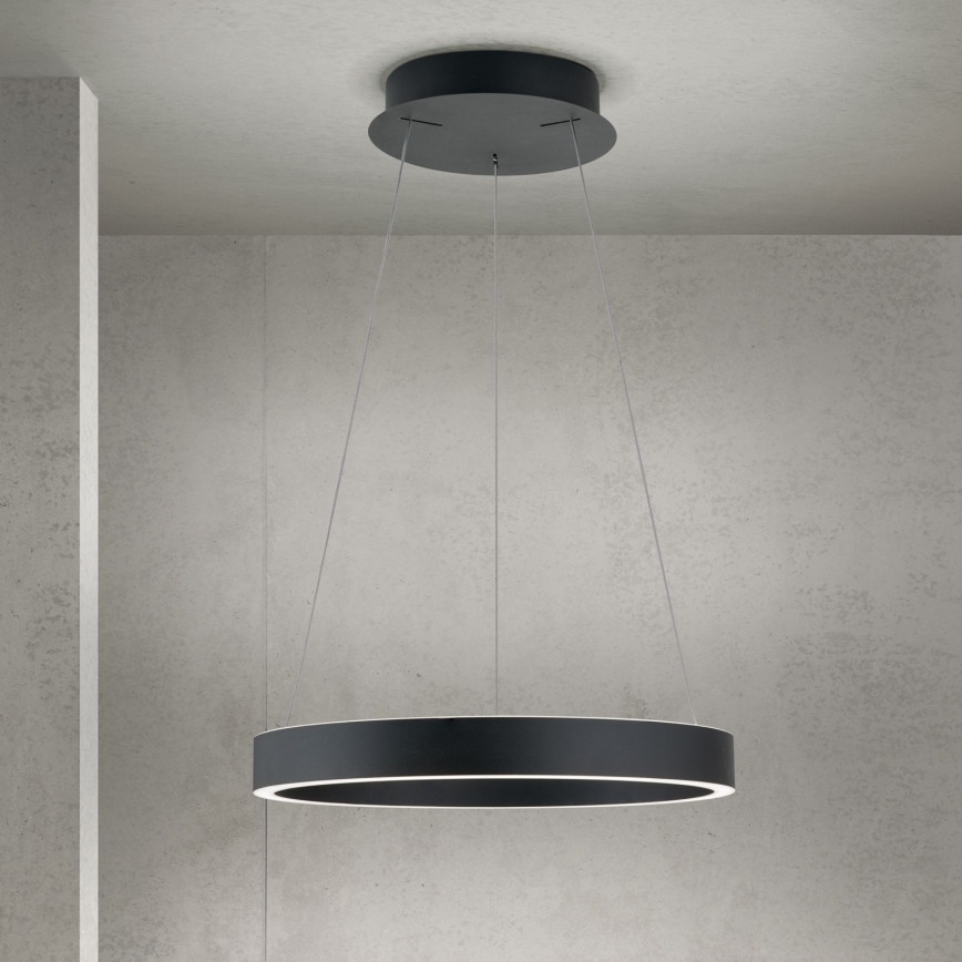 Lustre LED dimerizável suspenso por cabo KOLK LED/40W/230V 2700/3000/4000K Ø 40 cm preto