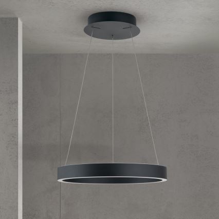 Lustre LED dimerizável suspenso por cabo KOLK LED/40W/230V 2700/3000/4000K Ø 40 cm preto