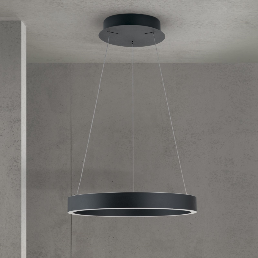 Lustre LED dimerizável suspenso por cabo KOLK LED/40W/230V 2700/3000/4000K Ø 40 cm preto
