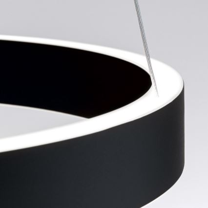 Lustre LED dimerizável suspenso por cabo KOLK LED/40W/230V 2700/3000/4000K Ø 40 cm preto