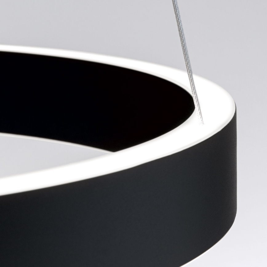 Lustre LED dimerizável suspenso por cabo KOLK LED/40W/230V 2700/3000/4000K Ø 40 cm preto