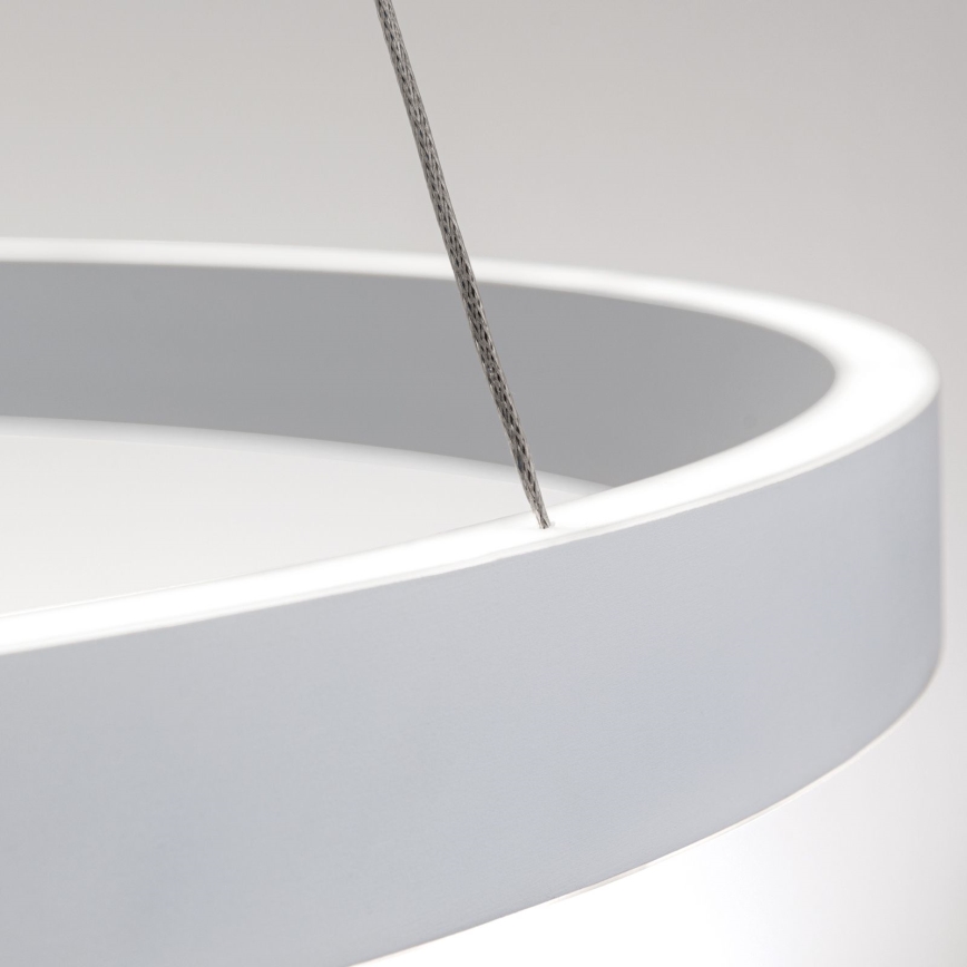 Lustre LED dimerizável suspenso por cabo KOLK LED/80W/230V 2700/3000/4000K Ø 80 cm branco