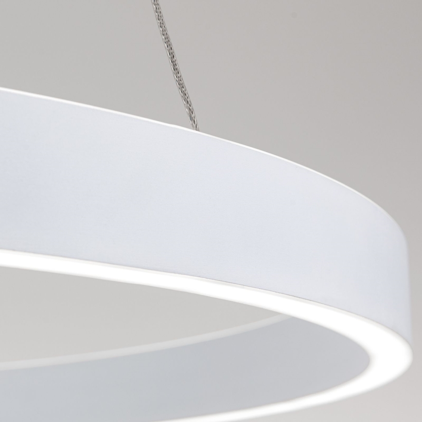 Lustre LED dimerizável suspenso por cabo KOLK LED/80W/230V 2700/3000/4000K Ø 80 cm branco