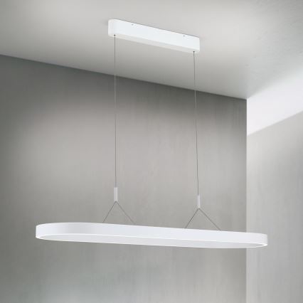 Lustre LED suspenso por cabo CARRARA LED/80W/230V 2700/3000/4000K branco