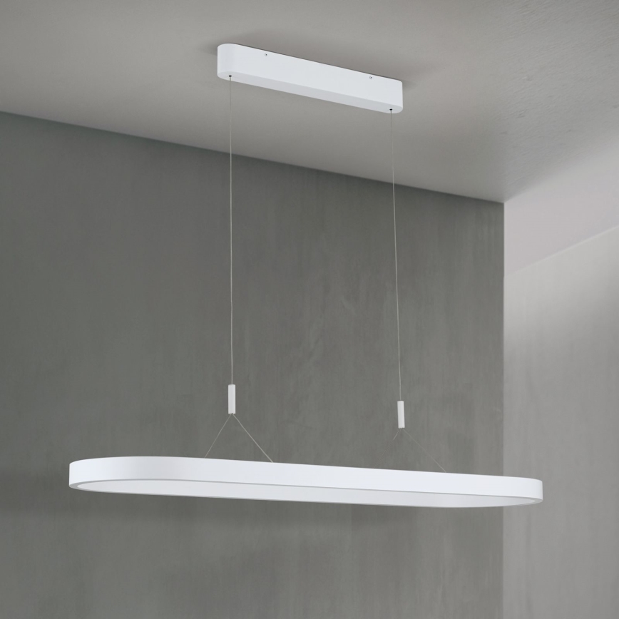 Lustre LED suspenso por cabo CARRARA LED/80W/230V 2700/3000/4000K branco