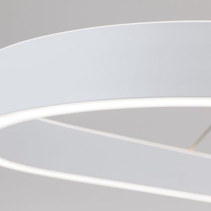 Lustre LED suspenso por cabo CARRARA LED/80W/230V 2700/3000/4000K branco