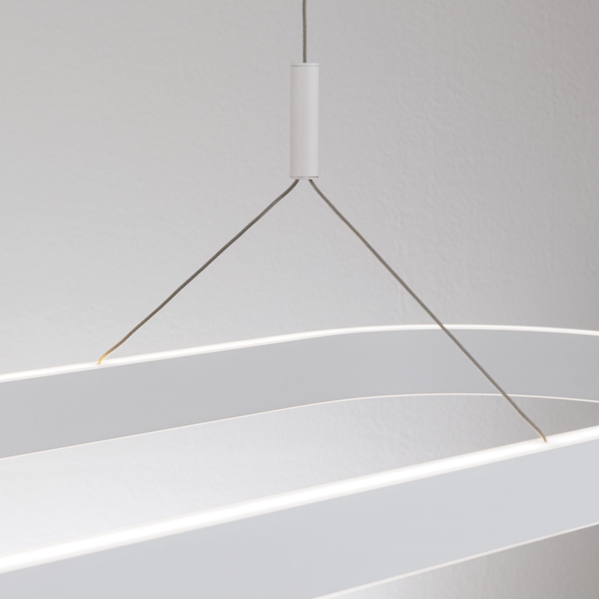Lustre LED suspenso por cabo CARRARA LED/80W/230V 2700/3000/4000K branco