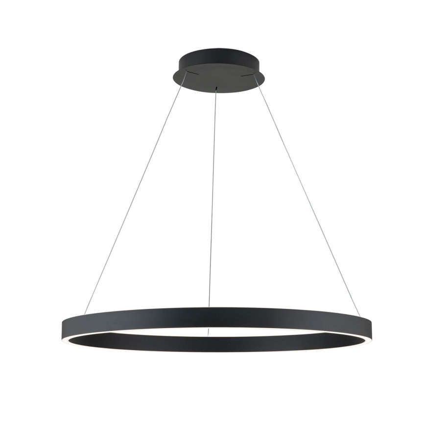 Lustre LED regulável suspenso por cabo KOLK LED/80W/230V 2700/3000/4000K Ø 80 cm preto
