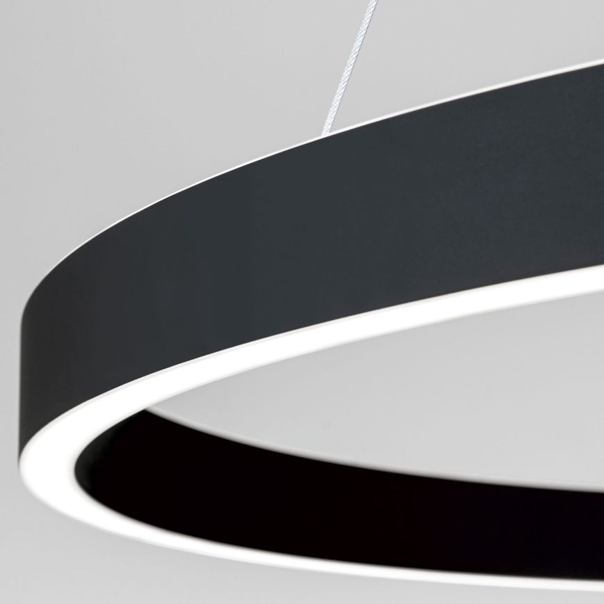 Lustre LED regulável suspenso por cabo KOLK LED/80W/230V 2700/3000/4000K Ø 80 cm preto