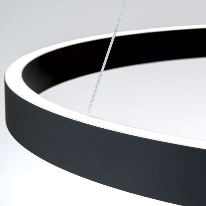 Lustre LED regulável suspenso por cabo KOLK LED/80W/230V 2700/3000/4000K Ø 80 cm preto
